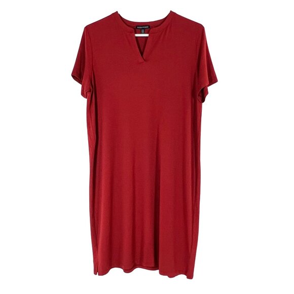 Eileen Fisher T-Shirt Dress Super Comfy Sz M 💕Host Pick💕 - Picture 4 of 7